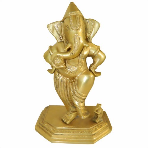 Bild von Statuetta Ganesha in ottone 22 cm
