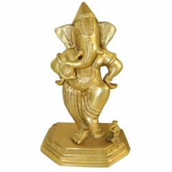 Bild von Statuetta Ganesha in ottone 22 cm
