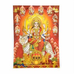 Bild von Stampa Durga su tigre 30 x 40 cm
