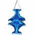 Bild von Lampenschirm Akkordeon mit Gitter blau türkis, Bild 1
