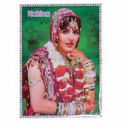 Bild von Poster Katrina Kaif grüner Hintergrund Bollywood Star

