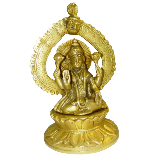 Bild von Statuetta Lakshmi in ottone 21 cm
