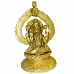 Bild von Statuetta Lakshmi in ottone 21 cm
