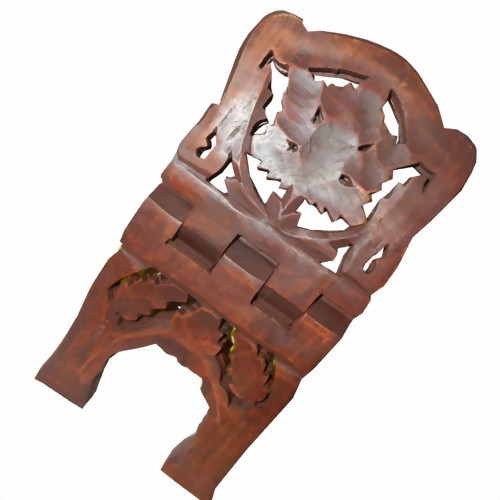 Bild von Buchständer Weinblatt 38cm Holz