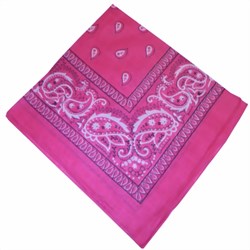 Bild von Bandana pink schwarz-weißes Paisley-Muster
