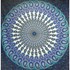 Bild von Tagesdecke Paisley Mandala grau lila türkis, Bild 2