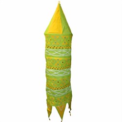 Bild von Pantalla lámpara torre 135cm verde amarillo
