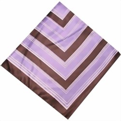 Bild von Nickituch braun violett Quadrate Halstuch
