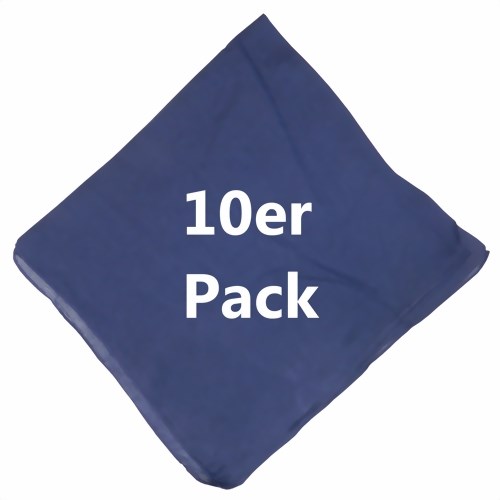 Bild von 10 Nickitücher dunkelblau uni Baumwolle Bandana