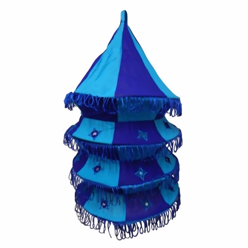Bild von Pantalla lámpara acordeón 50cm azul- azul turquesa
