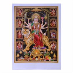 Bild von Stampa Durga su tigre 50 x 70 cm
