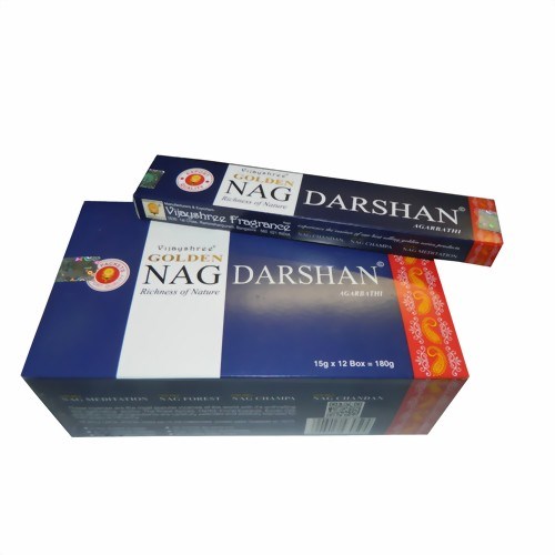 Bild von 180g Golden Nag Darshan Räucherstäbchen