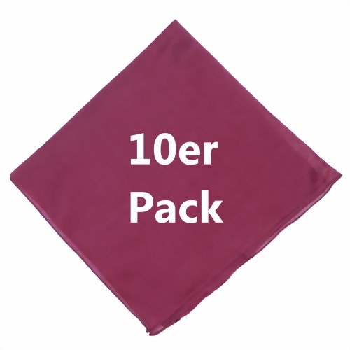 Bild von 10 Nickitücher bordeaux uni Baumwolle Bandana