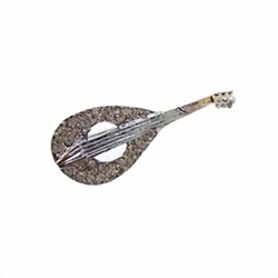 Bild von Broche mandolina plateado brillos
