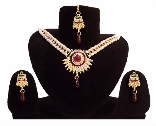 Bild von Conjunto de Bollywood joyas indias Rani Sunflower
