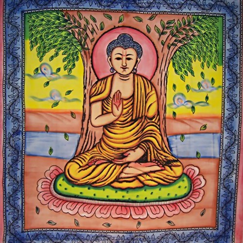 Bild von Copriletto matrimoniale "Buddha"