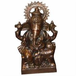 Bild von Ganesha bronzefarbene Figur 67 cm