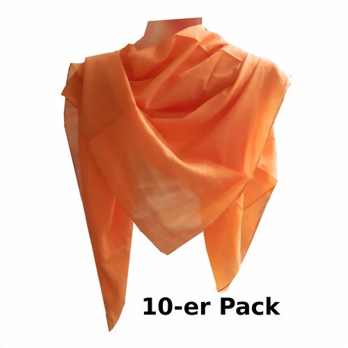 Bild von Tücher hellorange 10er Pack uni Baumwolle 