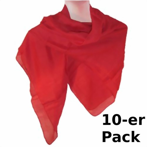 Bild von Pañuelos rojos monocromáticos pack 10 monocromáticos algodón
