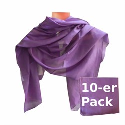 Bild von Tücher violett 10er Pack einfarbig Baumwolle 
