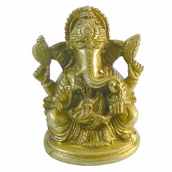 Bild von Ganesha Messing Figur 9,5 cm