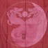 Bild von Tuch Drache bordeaux Drachen im Yin Yang, Bild 1