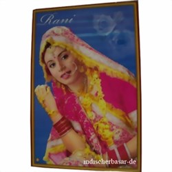 Bild von Póster Rani Mukherjee estrella de Bollywood con un sari nupcial
