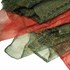 Bild von Tuch Gold-Muster grün und rot 100x100cm, Bild 1