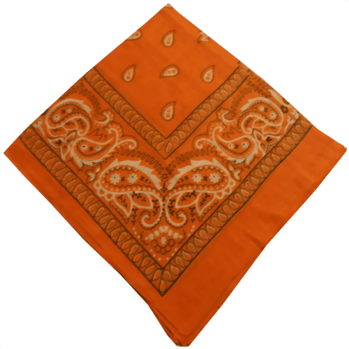 Bild von Bandana arancione chiaro in puro morbido cotone
