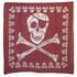 Bild von Tuch Totenköpfe rot Piratenflagge, Bild 1