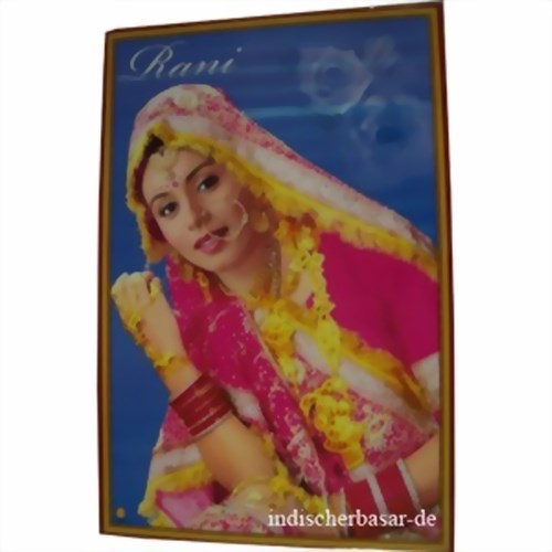 Bild von Poster Rani Mukherjee Bollywood Star im Hochzeitssari
