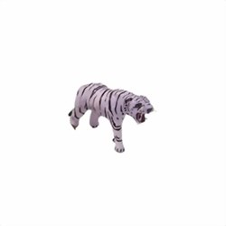 Bild von Tigre de cuero auténtico blanco 11 cm de alto
