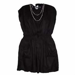 Bild von Sommerkleid schwarz Bermuda Rayon Kleid Damen Strandkleid 