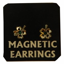Bild von Magnetische Ohrringe Kleeblatt
