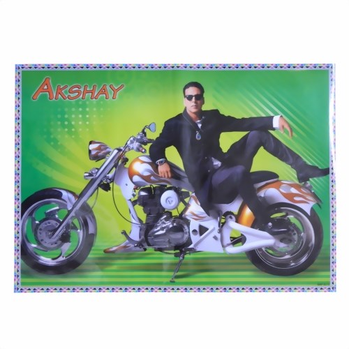 Bild von Póster Akshay Kumar sobre moto estrella de Bollywood

