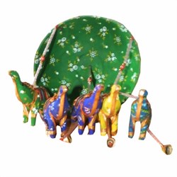Bild von Elefanten-Mobile grün mit Schirm Glöckchen