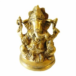 Bild von Statuetta Ganesha in ottone 9,5 cm
