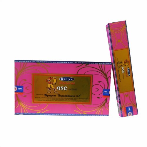 Bild von 180g Satya Natural Rose Incense Räucherstäbchen
