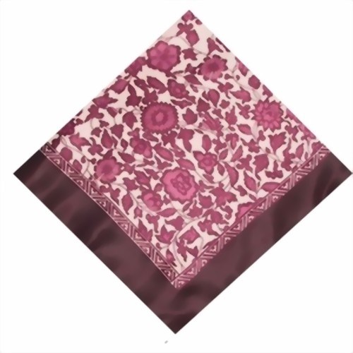 Bild von Foulard floreale rosa rosso
