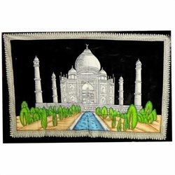 Bild von Indisches Wandbild Taj Mahal 175 x 115 cm

