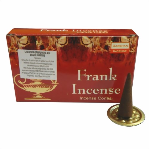 Bild von 10 Frank Incense Weihrauch Räucherkegel