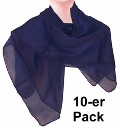 Bild von Pañuelos azul oscuro monocromáticos pack 10 monocromáticos algodón
