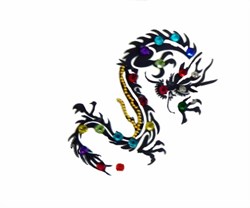 Bild von Tatuaggio adesivo Drago cinese
