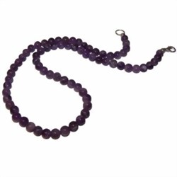 Bild von Collar de perlas amatista lila oscuro
