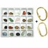 Bild von Piedras semipreciosas 20 gemas colgantes con argolla dorada y dos cadenas tipo cobra
, Bild 1