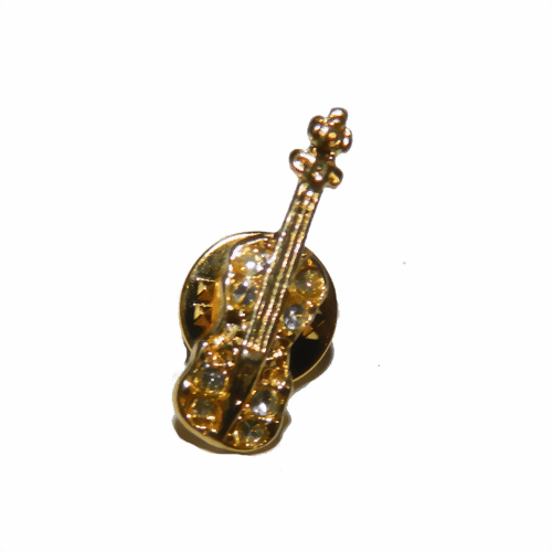 Bild von Pin Gitarre gold
