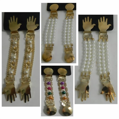 Bild von Sujeciones para mangas set perlas blancas y multicolores
