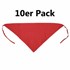 Bild von Pañuelos triangulares rojo pack 10 40x40x60cm bordados
, Bild 1