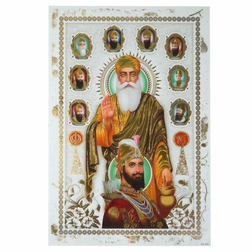 Bild von Bild Zehn Gurus des Sikhismus 33 x 48 cm
