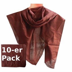 Bild von Tücher rotbraun 10er Pack einfarbig Baumwolle 